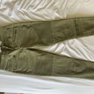SOLD Size 5 green skinny  jeans